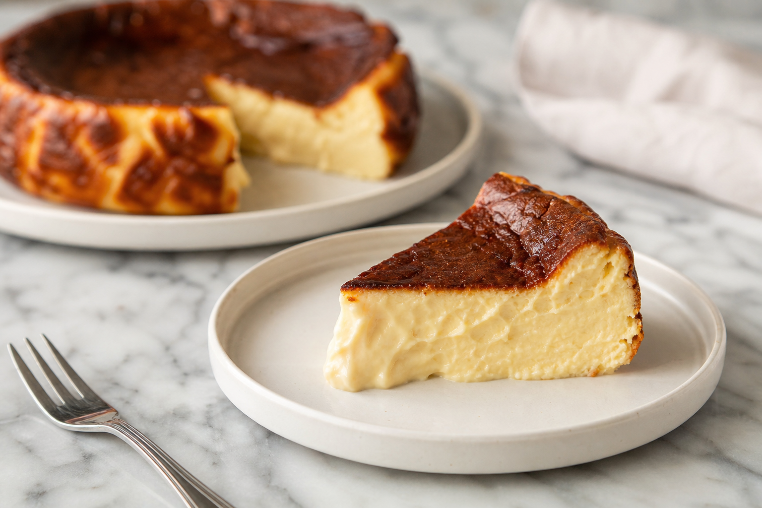 Tarta de Queso Vasca