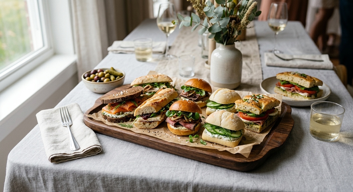 Sándwiches económicos para fiestas