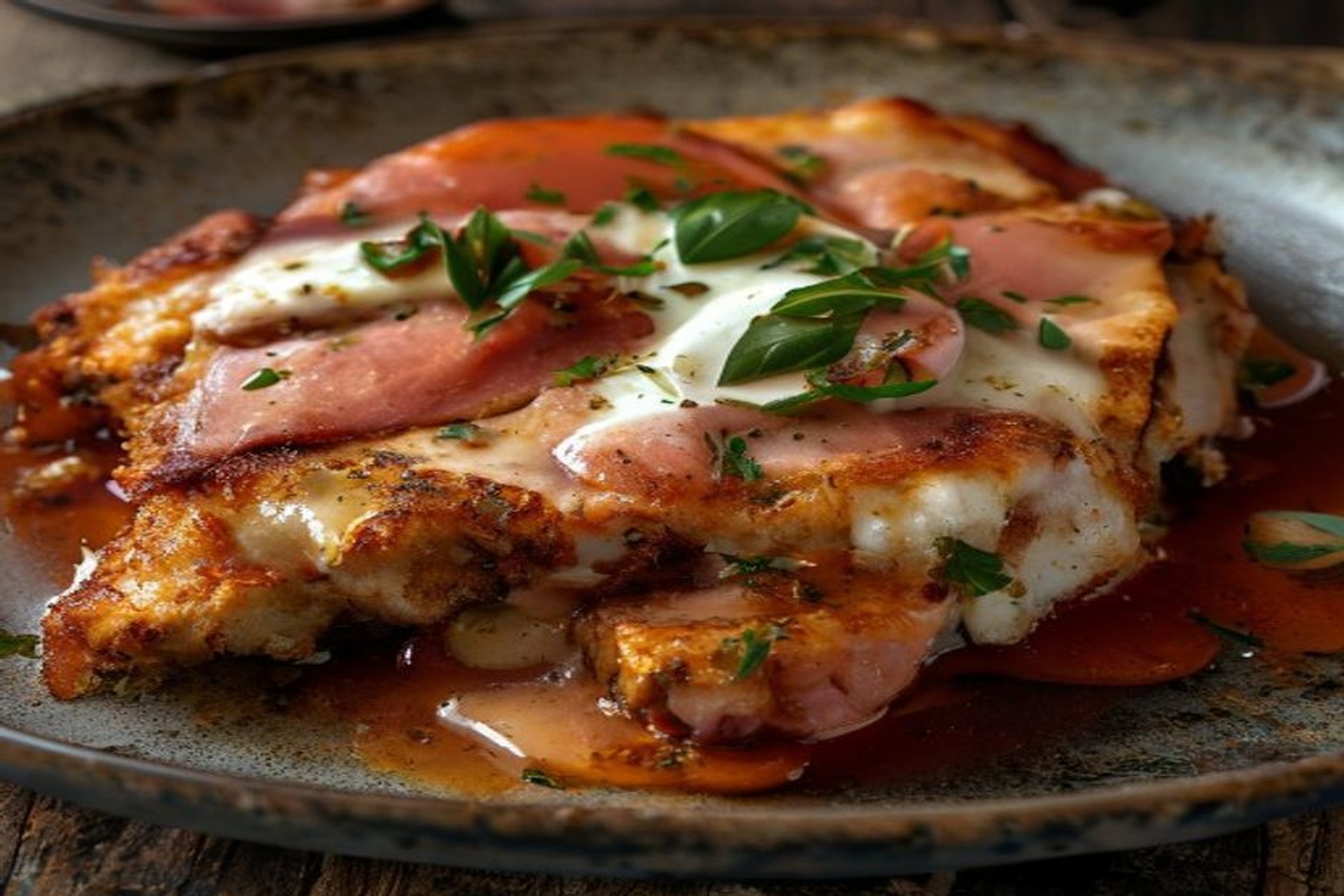 Milanesa napolitana al horno