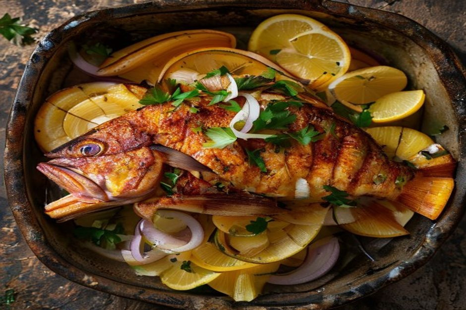 Pargo al Horno con Patatas Panadera: El Manjar de la Costa
