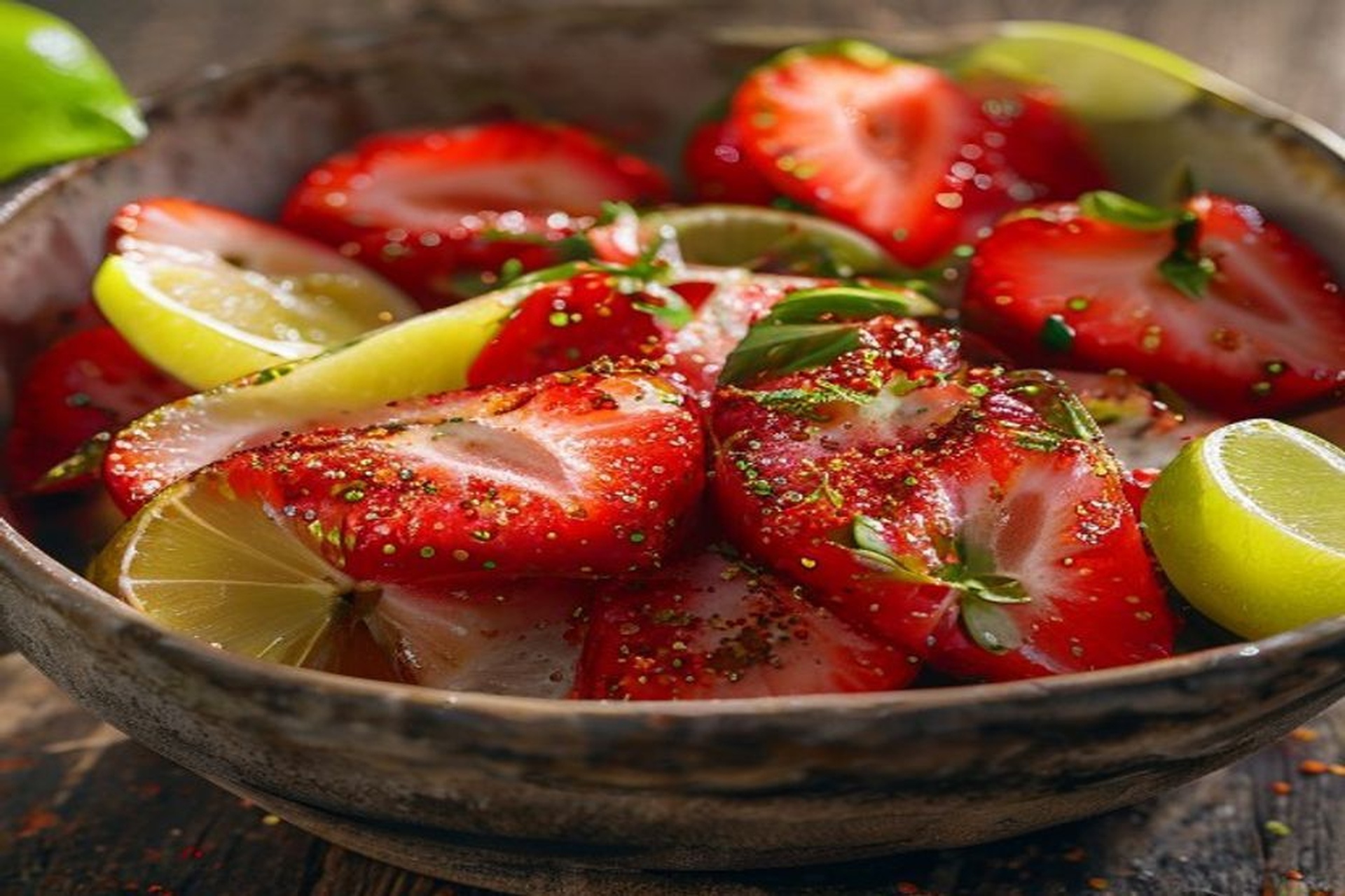 Fresas con chile y lima (Fricy)