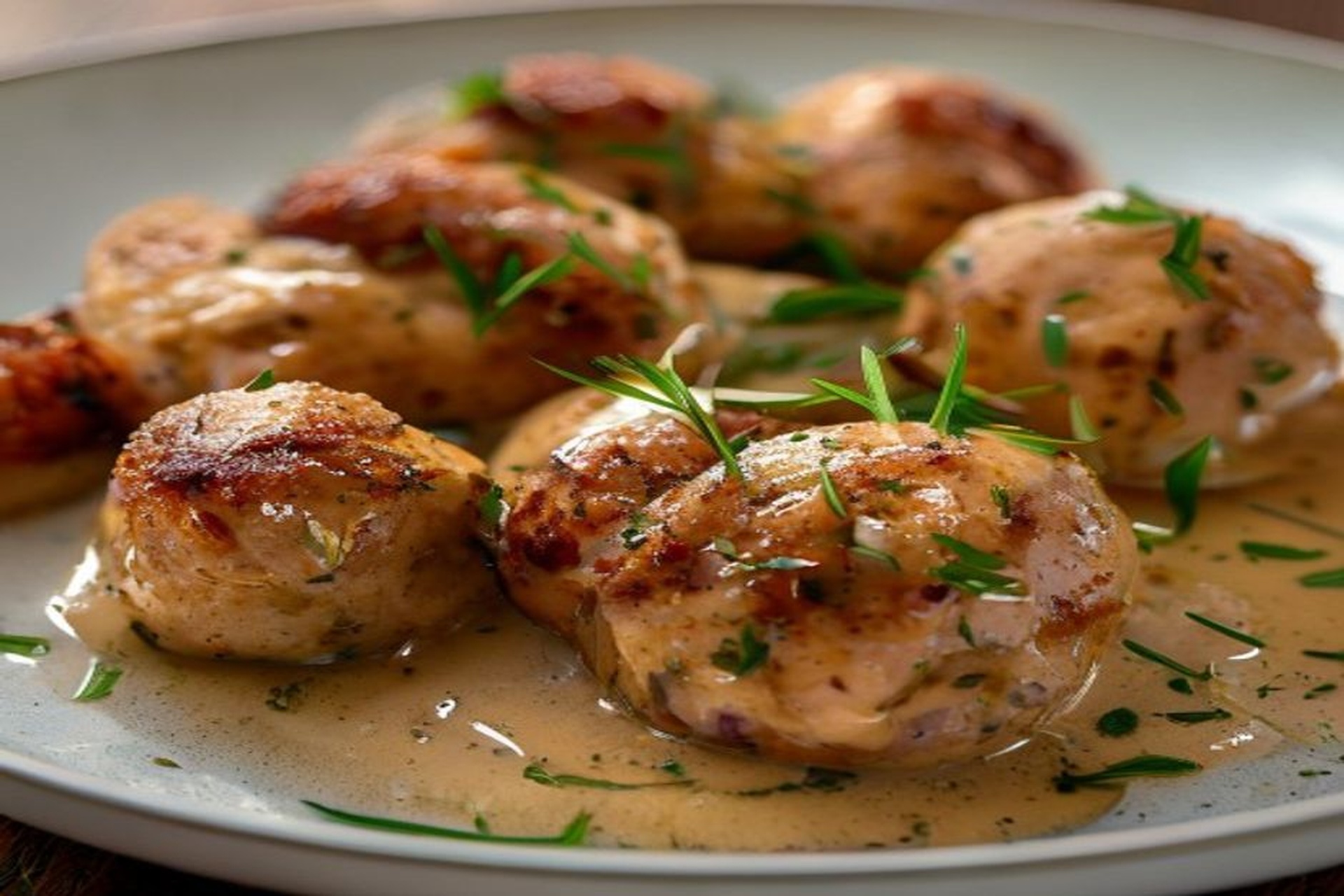 Albóndigas de pollo y manzana
