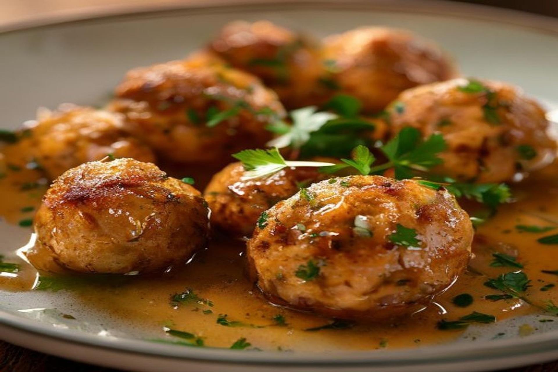 Albóndigas de pollo y manzana