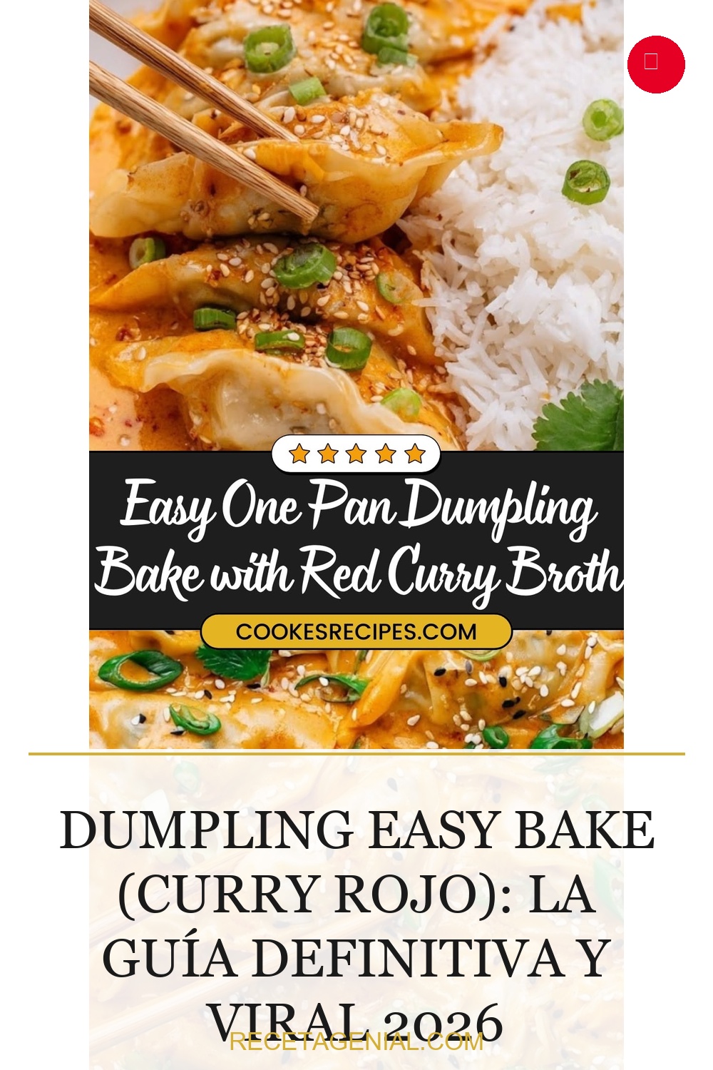 Dumpling Easy Bake (Curry Rojo)