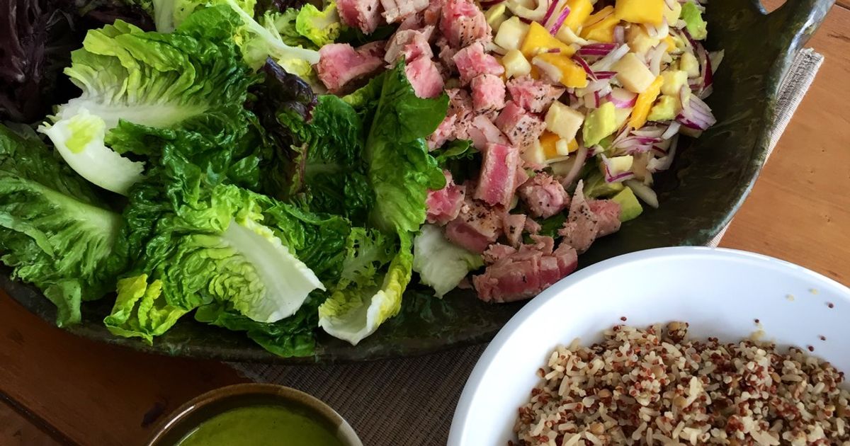 Receta de Arroz caldoso con aguacate y atún preparada paso a paso — fotografía editorial de RecetaGenial
