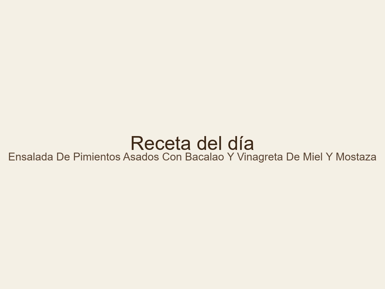 Gourmet recetas