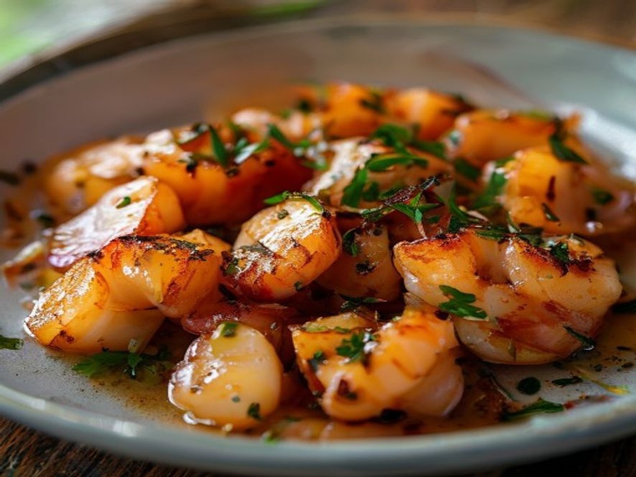 gambas al ajillo con guindilla
