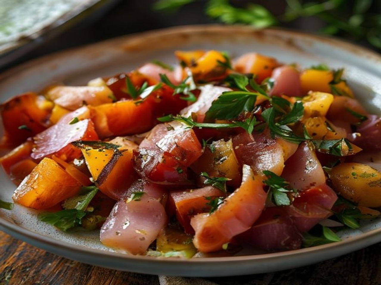 menestra de verduras con jamón