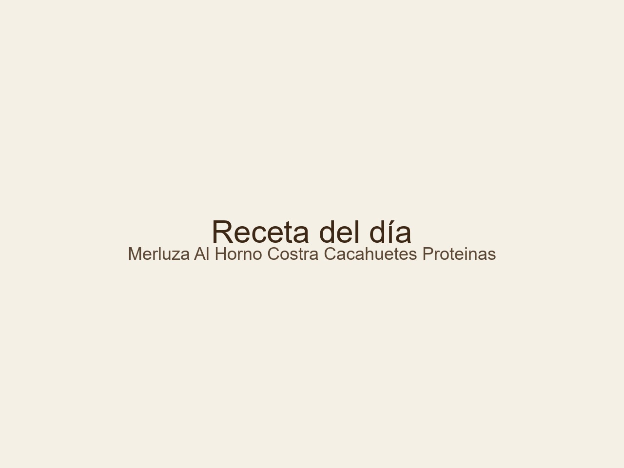 Recetas ricas en proteínas