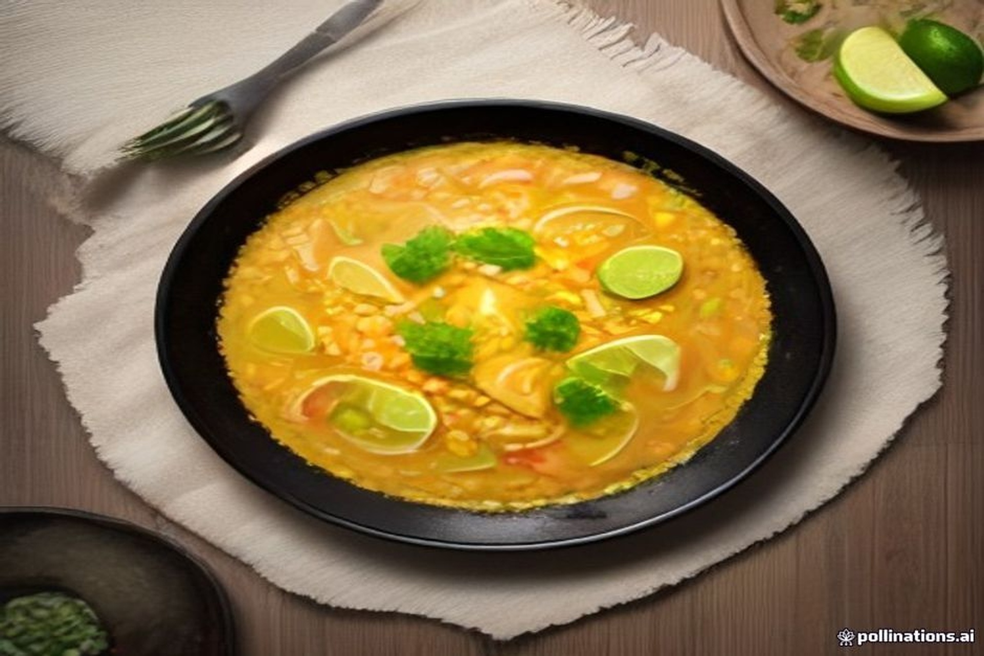 Receta de Paella de marisco con verduras y limón tradicional preparada paso a paso — fotografía editorial de RecetaGenial