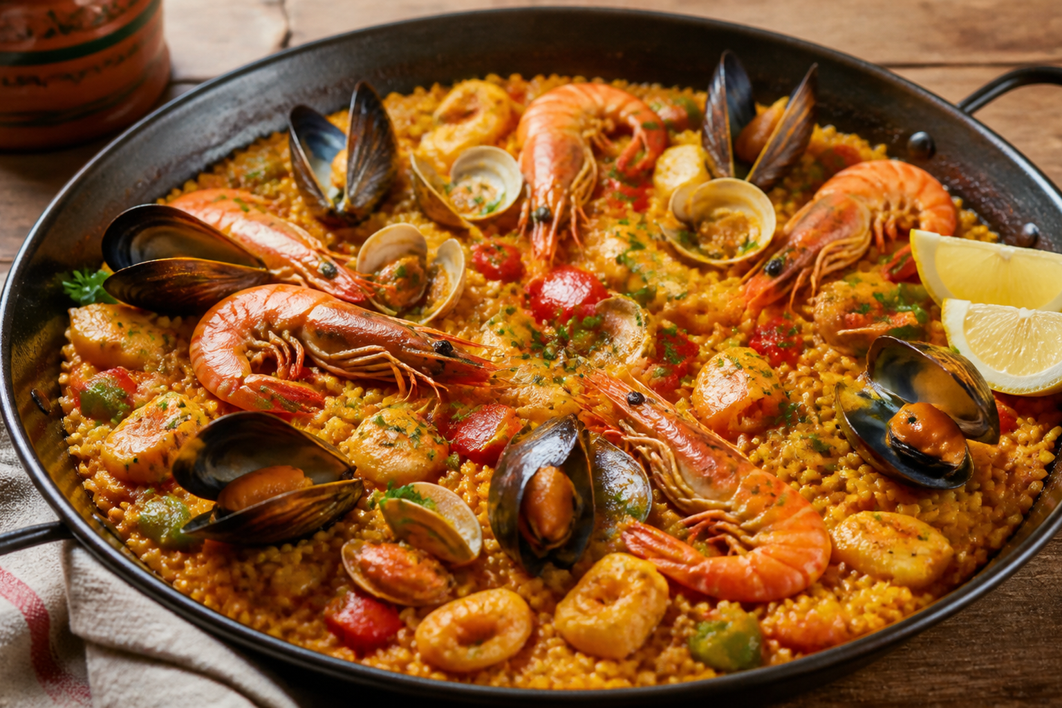 paella de marisco paso a paso