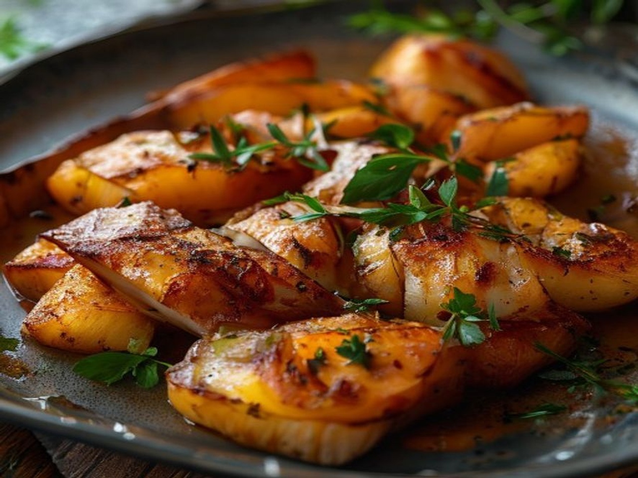 pescado al horno con patatas panadera