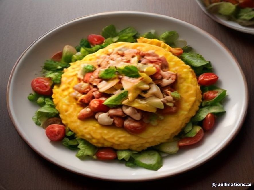 pollo al horno con ensalada rusa