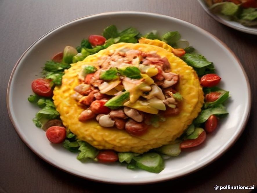 pollo al horno con ensalada rusa