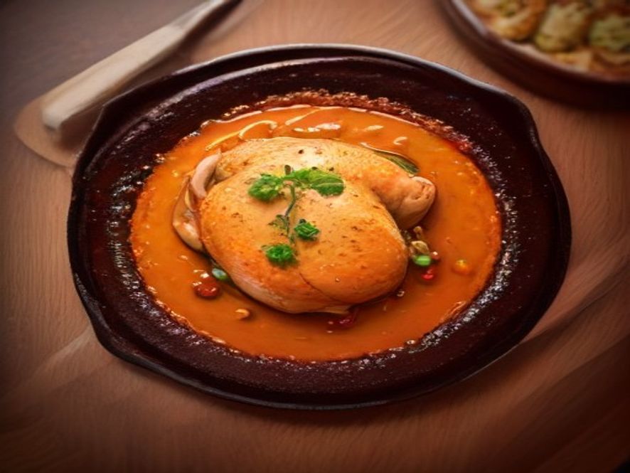 pollo al horno jugoso