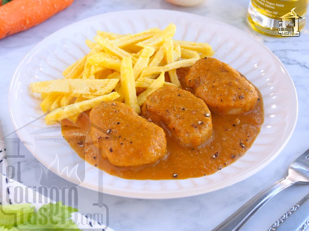 Solomillo de cerdo en salsa casero y refrescante