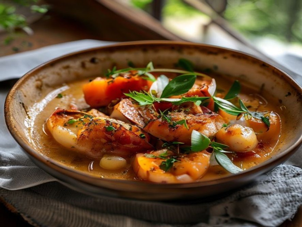 sopa de marisco y pescado tradicional