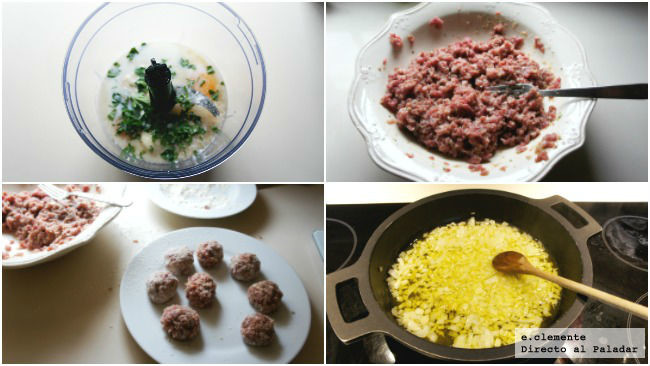 Paso 1 de la receta Albóndigas terroríficas con salsa de tomate sangrienta