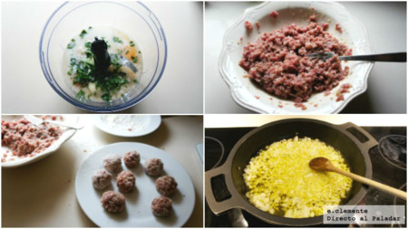 Paso 2 de la receta Albóndigas terroríficas con salsa de tomate sangrienta