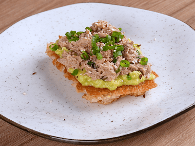 Paso 1 de la receta Arroz caldoso con aguacate y atún