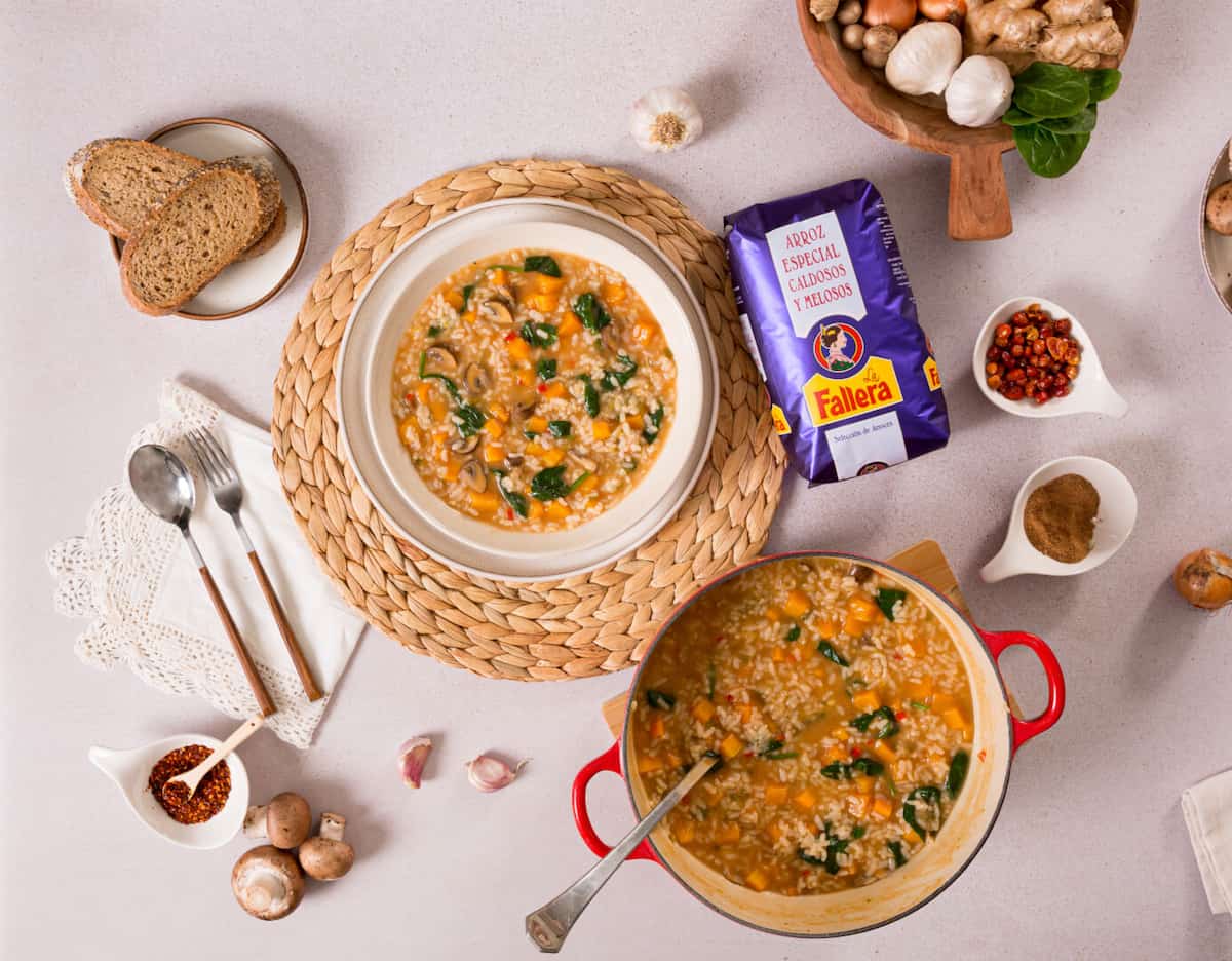 Paso 6 de la receta Arroz caldoso con verduras y limón
