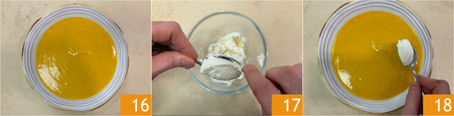 Paso 6 de la receta Crema de calabaza asada con queso de cabra