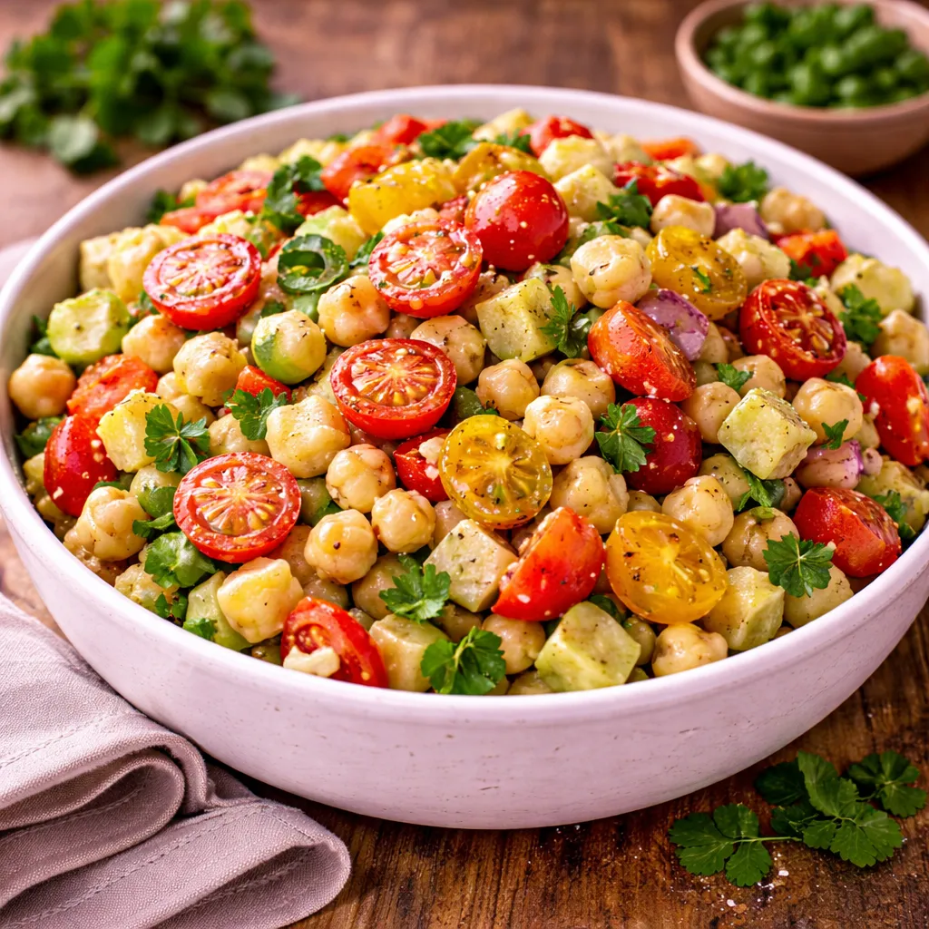 Paso 1 de la receta Ensalada de garbanzos en salsa de la abuela