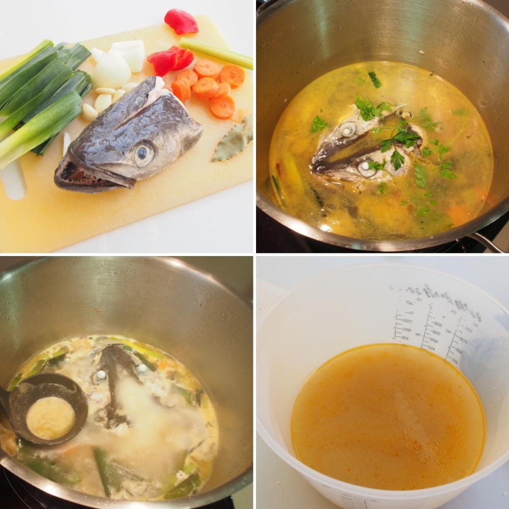 Paso 1 de la receta Merluza en salsa verde casera y refrescante