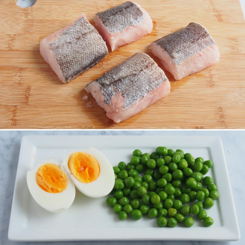 Paso 2 de la receta Merluza en salsa verde casera y refrescante