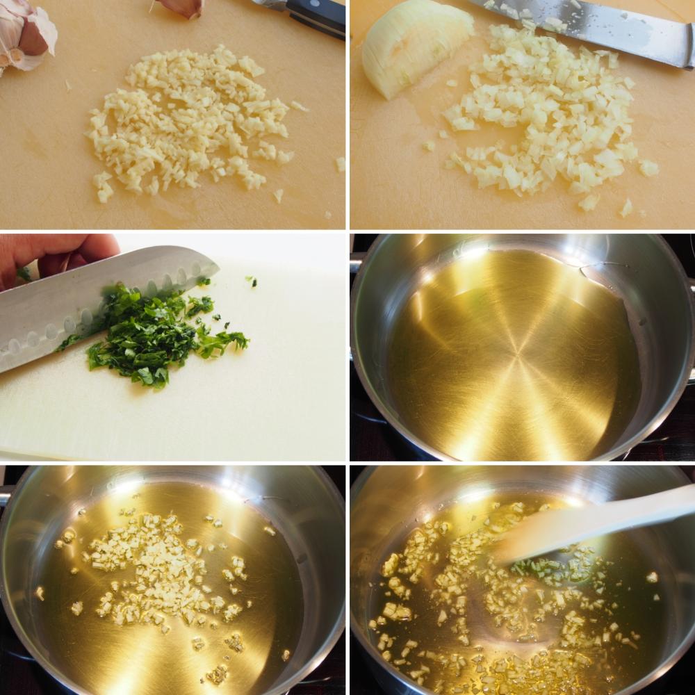 Paso 3 de la receta Merluza en salsa verde casera y refrescante
