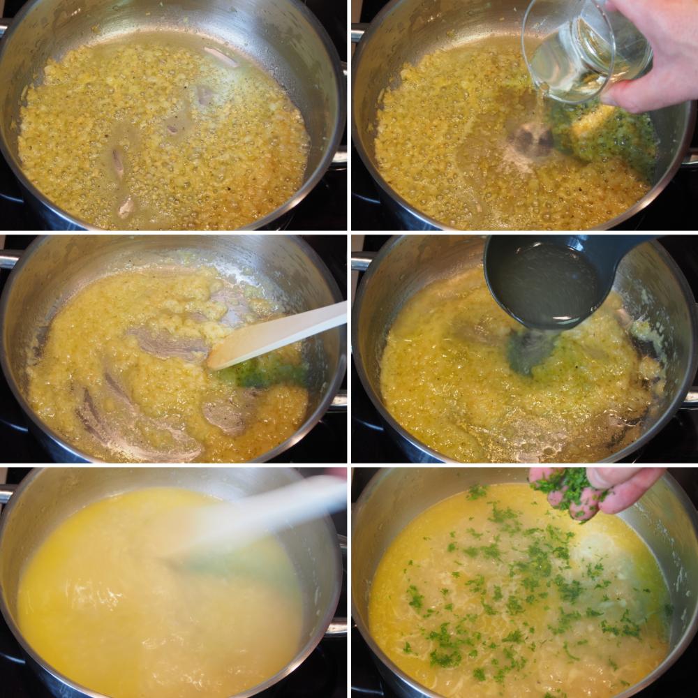 Paso 5 de la receta Merluza en salsa verde casera y refrescante