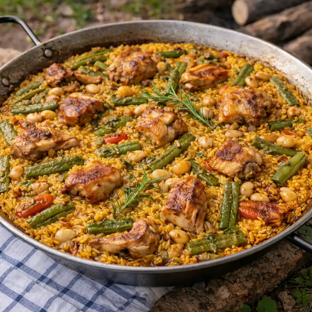 Paso 1 de la receta Paella Valenciana Auténtica: La Receta Tradicional