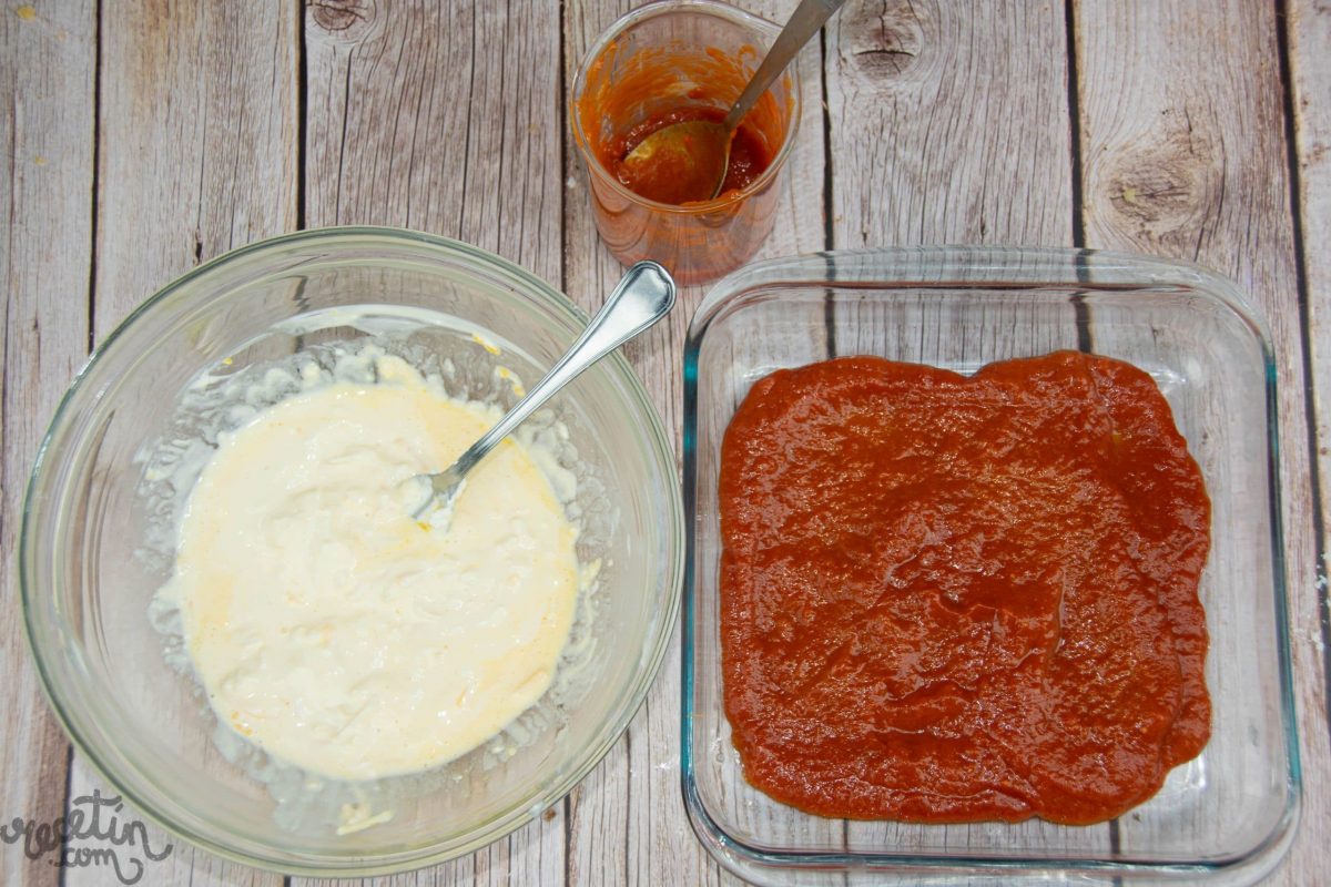 Paso 6 de la receta Rollitos de calabacín rellenos de carne y queso fundido de momia