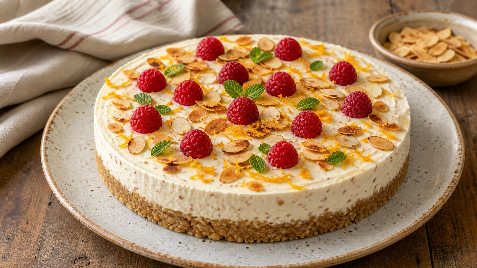 Tarta de turrón y yogur para fin de año