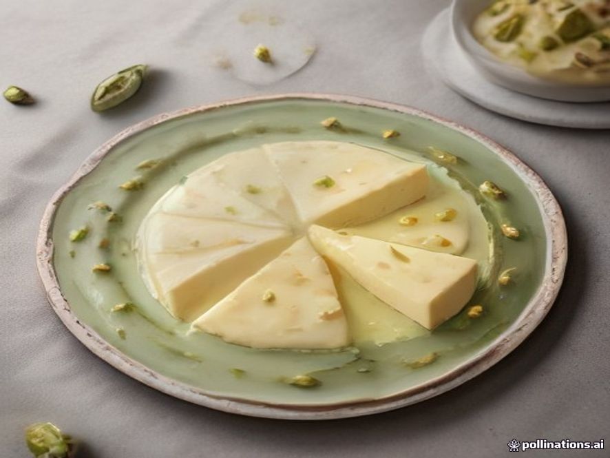 tarta de queso de pistacho