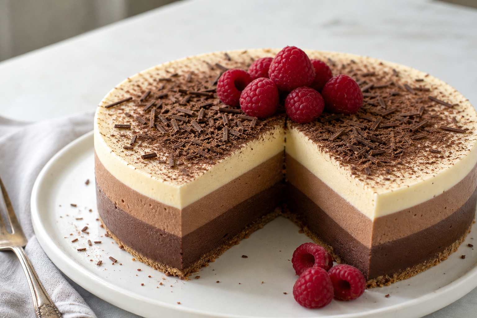 Tarta tres chocolates de Mercadona