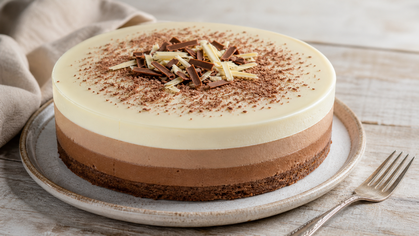 Tarta tres chocolates de Mercadona