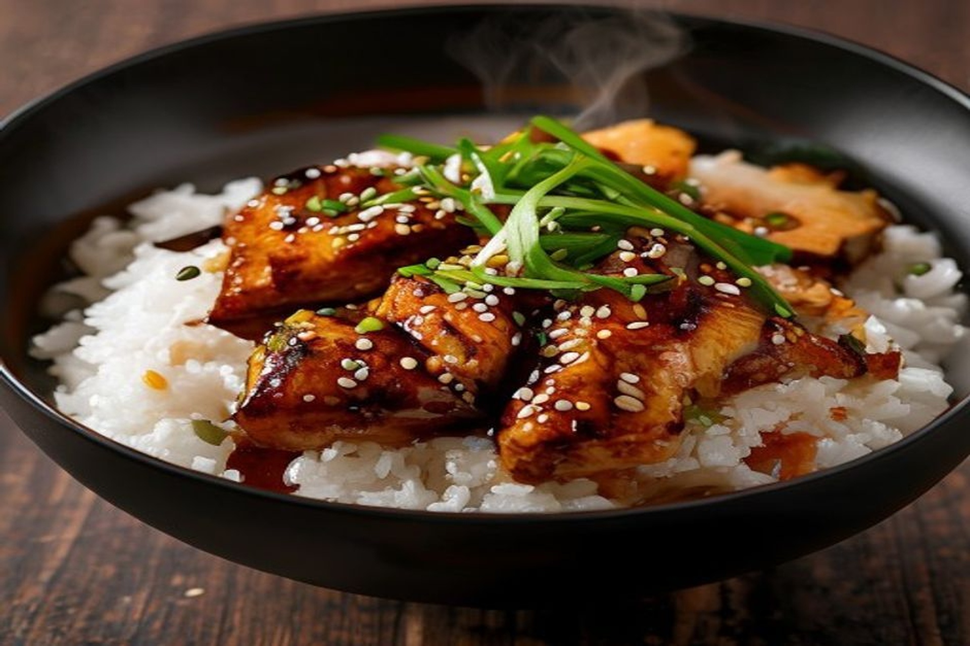 pollo teriyaki miel de caña