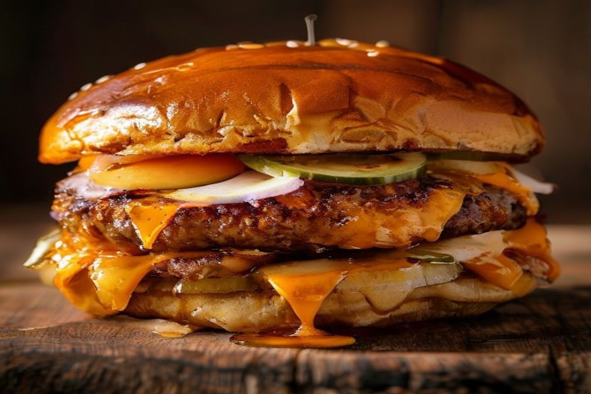 Smash Burger Casera con Pan Brioche